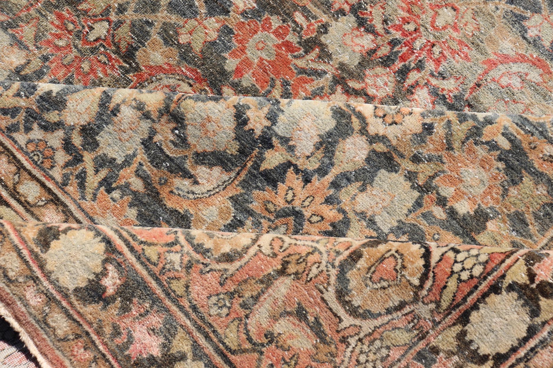 Keivan Woven Arts Antique Persian Yazd Rug with Floral - Geometric Design. rug X23 - 0902, Keivan Woven Arts / country of origin / type: Iran / Yazd, circa 1910 Measures: 9'6 x 13'10 This antique Persian Yazd carpet (circa 1910) features a refin... - Keivan Woven ArtsX23 - 0902 - 25098Rug