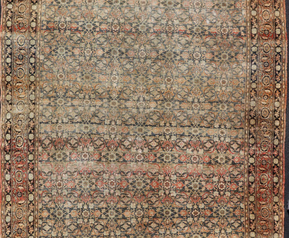 Keivan Woven Arts Antique Persian Yazd Rug with Floral - Geometric Design. rug X23 - 0902, Keivan Woven Arts / country of origin / type: Iran / Yazd, circa 1910 Measures: 9'6 x 13'10 This antique Persian Yazd carpet (circa 1910) features a refin... - Keivan Woven ArtsX23 - 0902 - 25098