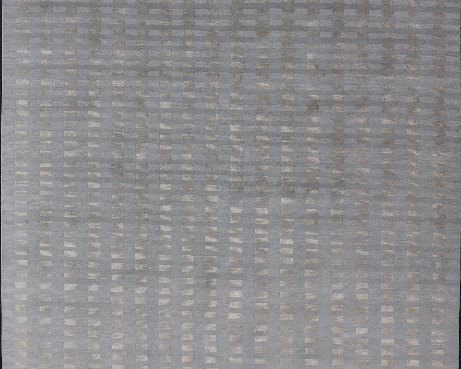Large Wool and Silk Modern Tibetan Rug in Neutrals and Earth Tones Of Tan, Taupe. Keivan Woven Arts / rug X23 - 1001, country of origin / type: Nepal / Modern, Early 21st Century. Measures: 10'0 x 15'0 This rug from Nepal is made of silk and wool... - Keivan Woven ArtsX23 - 1001 - 24892Rugs