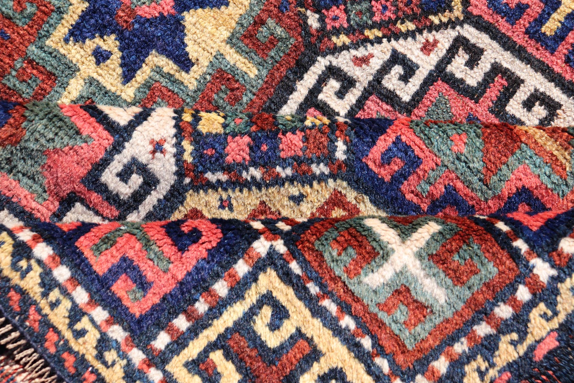 Antique Caucasian Kazak Rug with All - Over Tribal Design Keivan Woven Arts. Keivan Woven Arts / rug X23 - 1206 - 204, country of origin / type: Caucasus / Kazak, circa 1900. Measures: 3'8 x 5'3 This late 19th - century treasure is rendered in red ... - Keivan Woven ArtsX23 - 1206 - 204 - 25639Rugs
