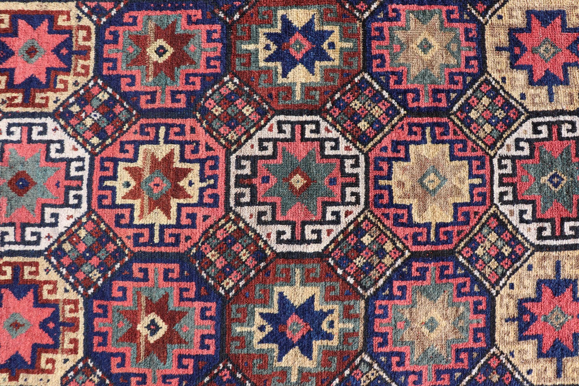 Antique Caucasian Kazak Rug with All - Over Tribal Design Keivan Woven Arts. Keivan Woven Arts / rug X23 - 1206 - 204, country of origin / type: Caucasus / Kazak, circa 1900. Measures: 3'8 x 5'3 This late 19th - century treasure is rendered in red ... - Keivan Woven ArtsX23 - 1206 - 204 - 25639Rugs