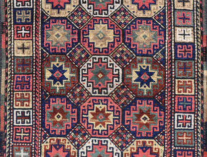 Antique Caucasian Kazak Rug with All - Over Tribal Design Keivan Woven Arts. Keivan Woven Arts / rug X23 - 1206 - 204, country of origin / type: Caucasus / Kazak, circa 1900. Measures: 3'8 x 5'3 This late 19th - century treasure is rendered in red ... - Keivan Woven ArtsX23 - 1206 - 204 - 25639Rugs