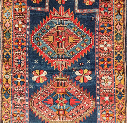 N.W. Persian Rug with Geometric Medallion with Florals Keivan Woven Arts. Keivan Woven Arts / X23 - 1210 - 344, country of origin / type: Iran / N.W. Persian, circa 1900. Measures: 2'10 x 4'6 The elegant medallion design in the field consists of... - Keivan Woven ArtsX23 - 1210 - 344 - 25653Rug