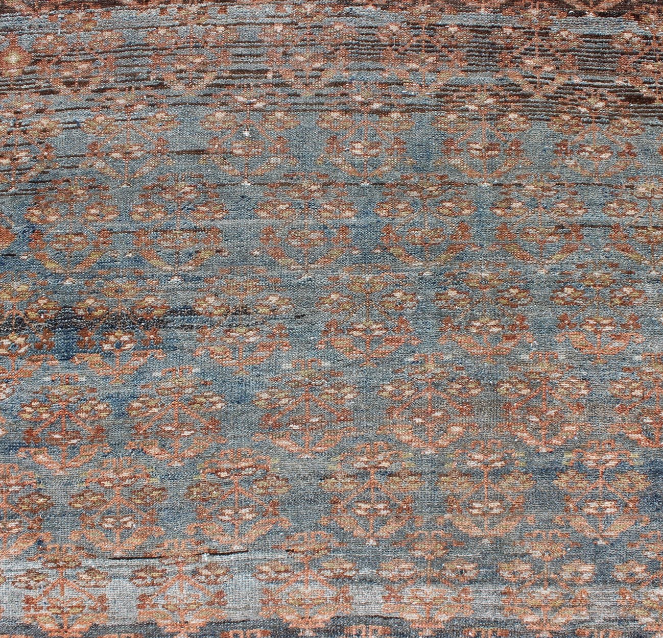All - Over Design Antique Persian Malayer wide Runner in Natural Brown and Multi - Colors. Traditional Malayer antique runner from Persia with Ornate design, Keivan Woven Arts / rug zir - 16, country of origin / type: Iran / Malayer, circa 1900 This a... - Keivan Woven ArtsZIR - 16 - 10076Rug
