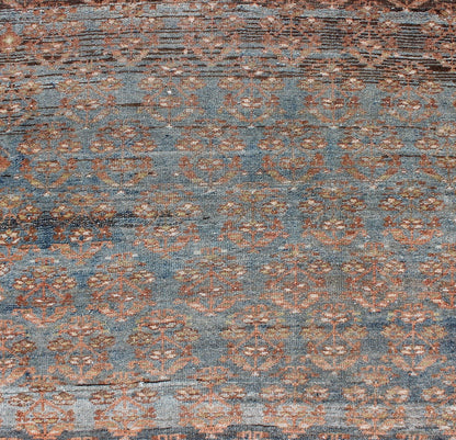 All - Over Design Antique Persian Malayer wide Runner in Natural Brown and Multi - Colors. Traditional Malayer antique runner from Persia with Ornate design, Keivan Woven Arts / rug zir - 16, country of origin / type: Iran / Malayer, circa 1900 This a... - Keivan Woven ArtsZIR - 16 - 10076Rug