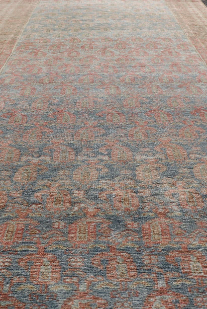 Antique Distressed Persian Gallery Runner. Antique Distressed Persian Mahal Gallery Runner in Wool with All - Over Design. distressed Persia rug. Keivan Woven Arts/ rug/ ZIR - 54 - KV - 01, country of origin / type: Iran / Mahal, circa 1910. Measures: 3... - Keivan Woven ArtsZIR - 54 - KV - 01 - 15000Rug
