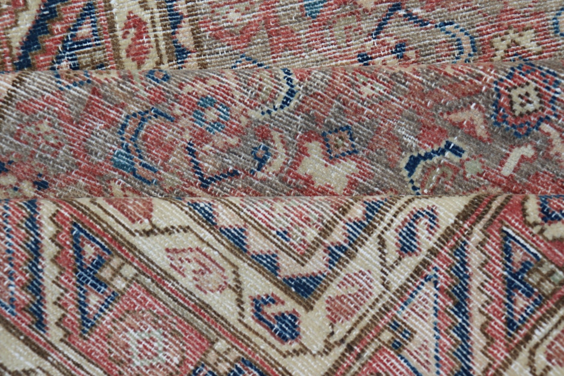 Antique Persian Malayer Runner in Tones of Blue, Salmon, Cream, and Tans Long Persian Malayer runner with small pattern in all - over design. Fine Persian Malayer Runner in soft tones of blue, salmon, cream, and earthy tones. Antique Persian rug ... - Keivan Woven ArtsZIR - 64 - KV - 13 - P13815 - 15048