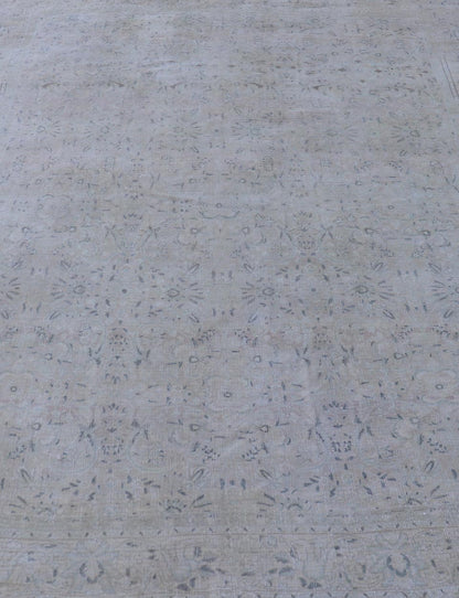 Geometric All - Over Floral Design Antique Persian Khorassan Rug Gray,light blue, cream and brown geometric Antique Hand Knotted Persian Khorassan rug, Keivan Woven Arts / rug ZIR - 69 - KV - 20, country of origin / type: Iran / Khorassan, circa 1920 ... - Keivan Woven ArtsZIR - 69 - KV - 20 - 15072Rug